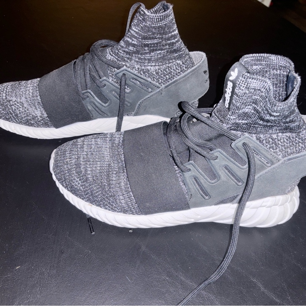 adidas Tubular Doom Black/Grey Shoes Mens 9.5
